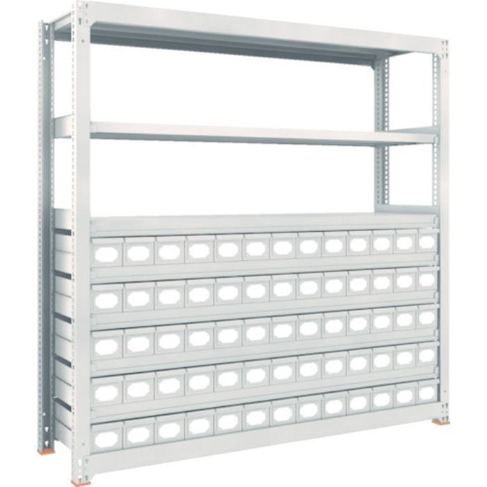 TRUSCO スチールラック M3型中量棚 H1800 スチール引出付 小X65(Tcode:8563298)