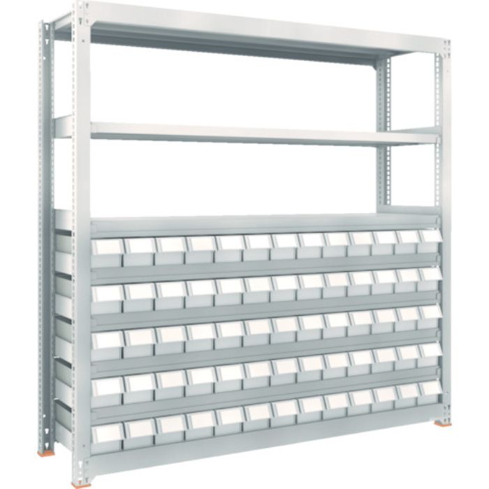 TRUSCO スチールラック M3型中量棚 H1800 樹脂NG引出付 小X65(Tcode:8563290)