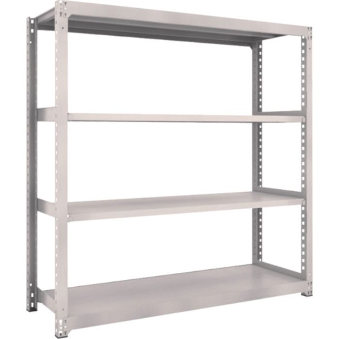 TRUSCO スチールラック M3型中量棚 1800×571×H1800 4段 単体 ネオグレー(Tcode:5059542)