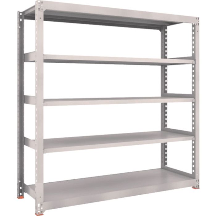 TRUSCO スチールラック M3型中量棚 1800×571×H1800 5段 単体 ネオグレー(Tcode:5059569)
