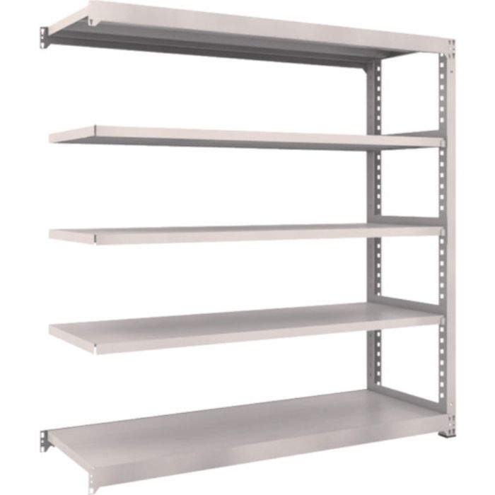 TRUSCO スチールラック M3型中量棚 1800×571×H1800 5段 連結 ネオグレー(Tcode:5090075)