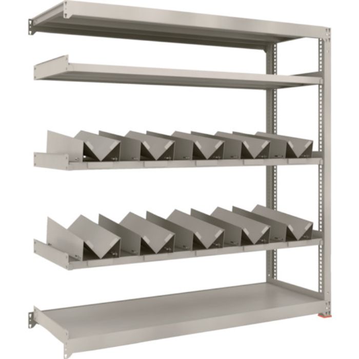 TRUSCO 一斗缶ラック スチールラック M3型中量棚 W1800×D571×H1800 5段 連結 缶受×10付(Tcode:1833809)