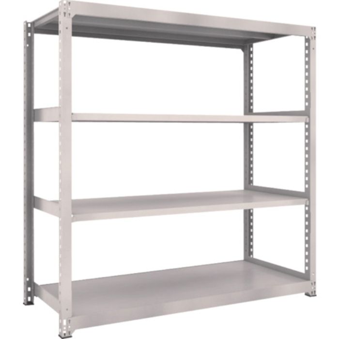 TRUSCO スチールラック M3型中量棚 1800×721×H1800 4段 単体 ネオグレー(Tcode:5059585)