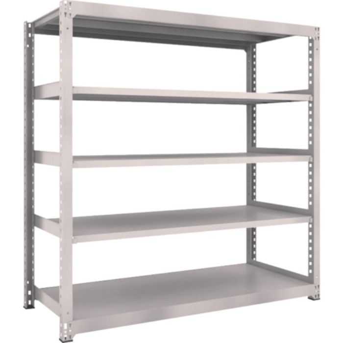 TRUSCO スチールラック M3型中量棚 1800×721×H1800 5段 単体 ネオグレー(Tcode:5059607)