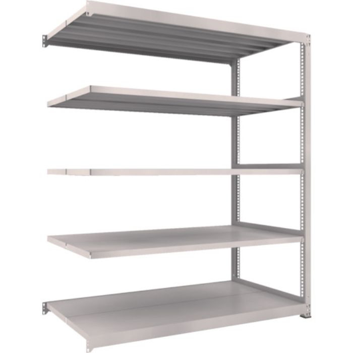 TRUSCO スチールラック M3型中量棚 900×1121×H2100 5段 連結 ネオグレー(Tcode:8564031)