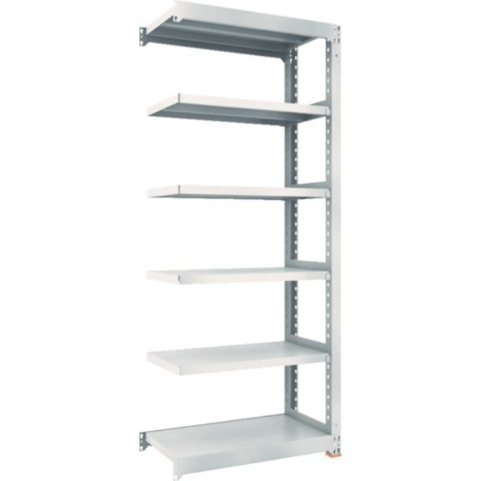 TRUSCO スチールラック M3型中量棚 900×471×H2100 6段 連結 ネオグレー(Tcode:5090181)