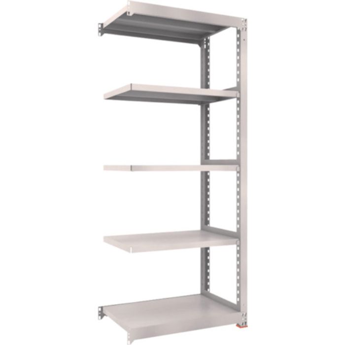 TRUSCO スチールラック M3型中量棚 900X571XH2100 5段 連結 ネオグレー(Tcode:5090202)