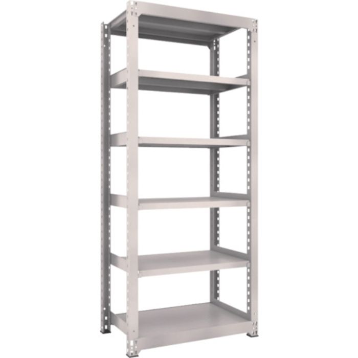 TRUSCO スチールラック M3型中量棚 900×571×H2100 6段 単体 ネオグレー(Tcode:5065607)