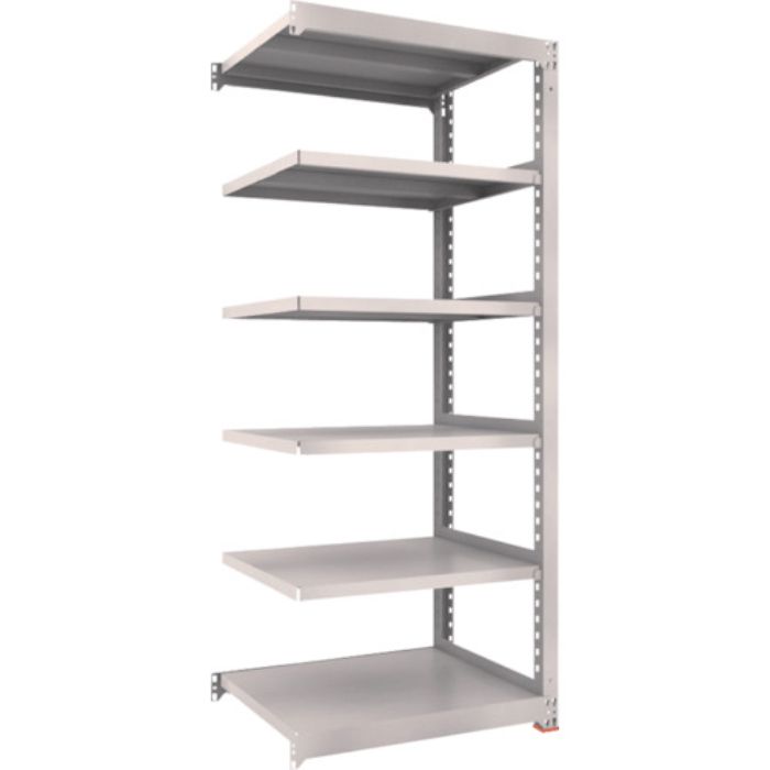 TRUSCO スチールラック M3型中量棚 900×721×H2100 6段 連結 ネオグレー(Tcode:5090261)