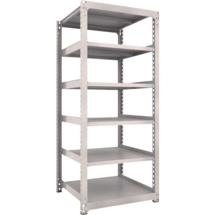 TRUSCO スチールラック M3型中量棚 900×921×H2100 6段 単体 ネオグレー(Tcode:5065682)