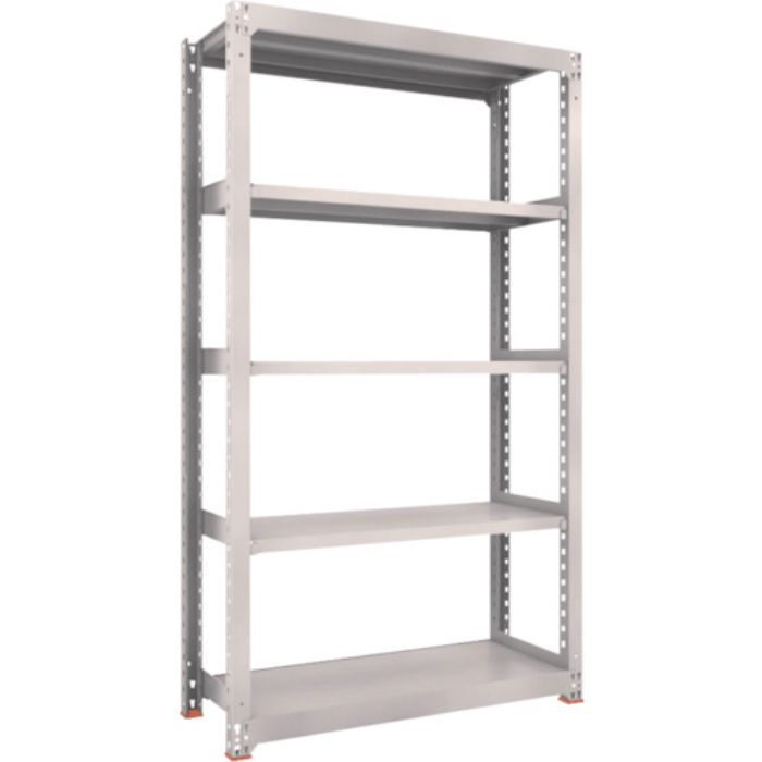 TRUSCO スチールラック M3型中量棚 1200X471XH2100 5段 単体 ネオグレー(Tcode:5059666)