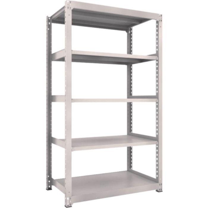TRUSCO スチールラック M3型中量棚 1200X721XH2100 5段 単体 ネオグレー(Tcode:5059747)