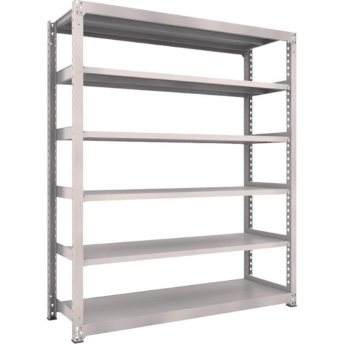 TRUSCO スチールラック M3型中量棚 1800×571×H2100 6段 単体 ネオグレー(Tcode:5061806)