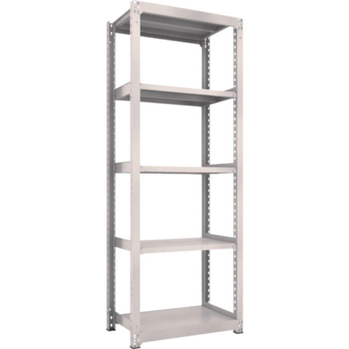 TRUSCO スチールラック M3型中量棚 900X571XH2400 5段 単体 ネオグレー(Tcode:3515796)