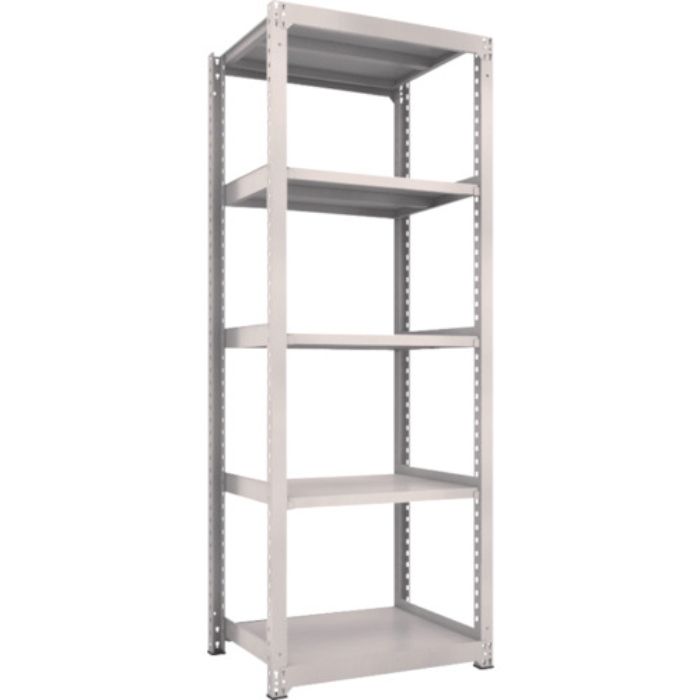 TRUSCO スチールラック M3型中量棚 900X721XH2400 5段 単体 ネオグレー(Tcode:3515834)