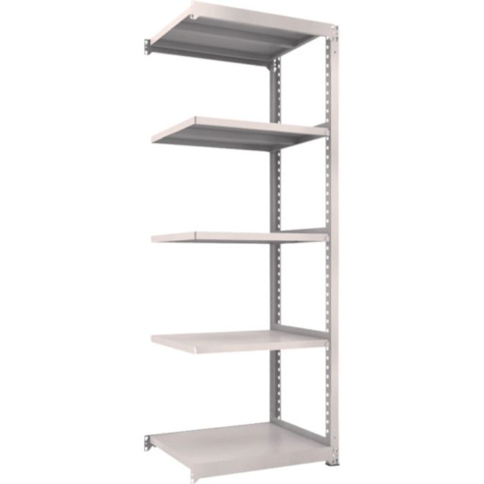 TRUSCO スチールラック M3型中量棚 900X721XH2400 5段 連結 ネオグレー(Tcode:3515842)