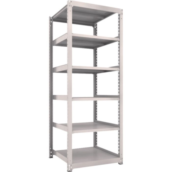 TRUSCO スチールラック M3型中量棚 900×921×H2400 6段 単体 ネオグレー(Tcode:3515893)
