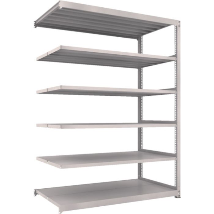 TRUSCO スチールラック M3型中量棚 1200×1121×H2400 6段 連結 ネオグレー(Tcode:8564056)