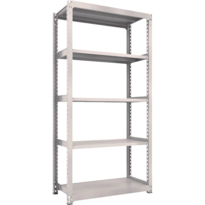 TRUSCO スチールラック M3型中量棚 1200X571XH2400 5段 単体 ネオグレー(Tcode:3515958)