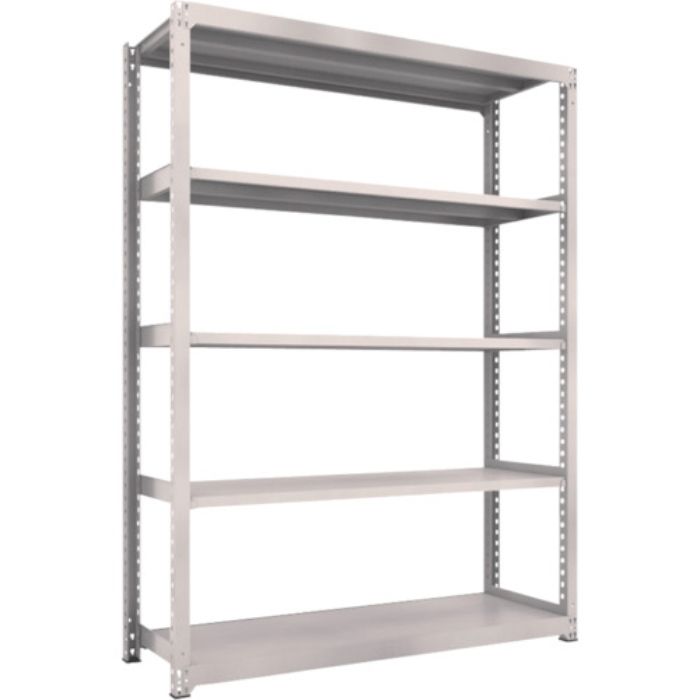 TRUSCO スチールラック M3型中量棚 1800X571XH2400 5段 単体 ネオグレー(Tcode:3516270)