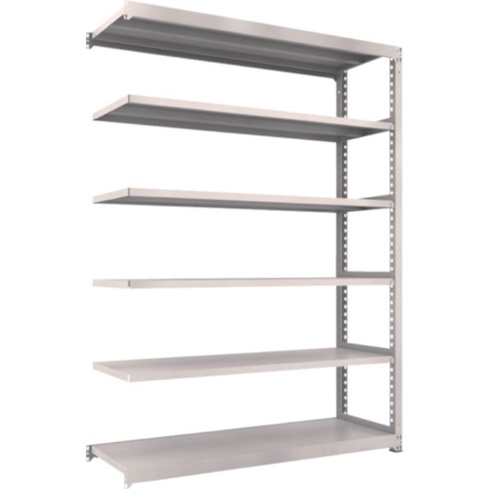 TRUSCO スチールラック M3型中量棚 1800×571×H2400 6段 連結 ネオグレー(Tcode:3516300)