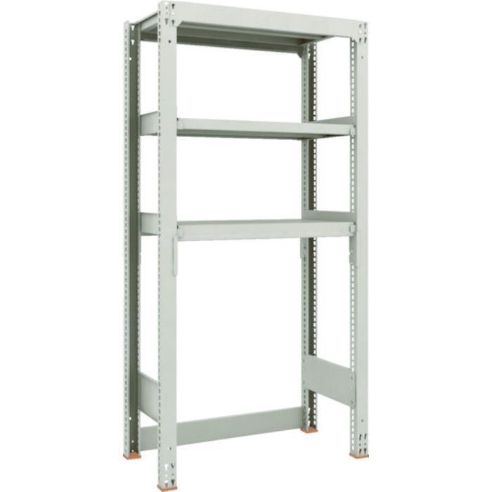 TRUSCO スチールラック M3型中量棚 下段開放型 W900XD471XH1800 3段 単体(Tcode:1164188)