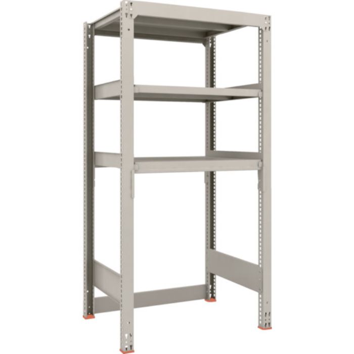 TRUSCO スチールラック M3型中量棚 下段開放型 H1800XW900XD721 3段 単体(Tcode:1947823)