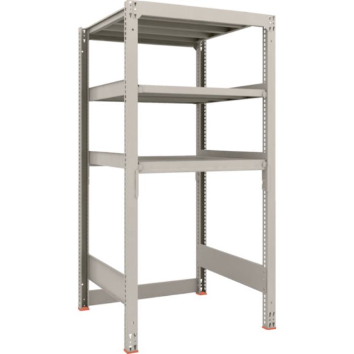 TRUSCO スチールラック M3型中量棚 下段開放型 H1800XW900XD921 3段 単体(Tcode:1947825)