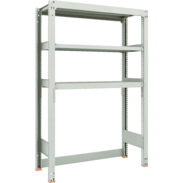 TRUSCO スチールラック M3型中量棚 下段開放型 W1200XD471XH1800 3段 単体(Tcode:1164190)