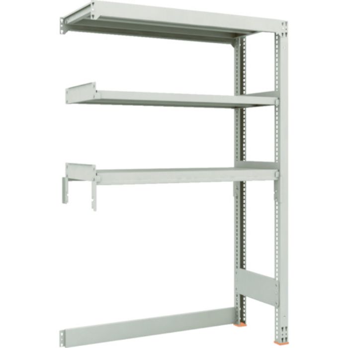 TRUSCO スチールラック M3型中量棚 下段開放型 W1200XD471XH1800 3段 連結(Tcode:1164199)