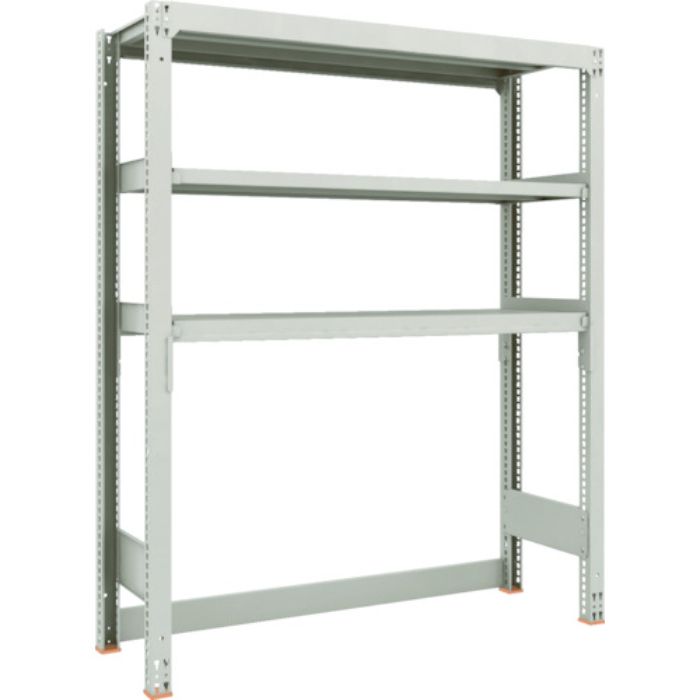 TRUSCO スチールラック M3型中量棚 下段開放型 W1800XD471XH1800 3段 単体(Tcode:1164194)