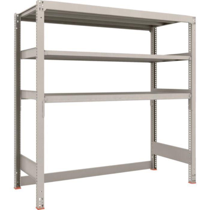 TRUSCO スチールラック M3型中量棚 下段開放型 H1800XW1800XD721 3段 単体(Tcode:1947835)