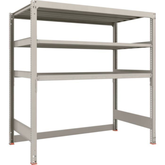 TRUSCO スチールラック M3型中量棚 下段開放型 H1800XW1800XD921 3段 単体(Tcode:1947837)