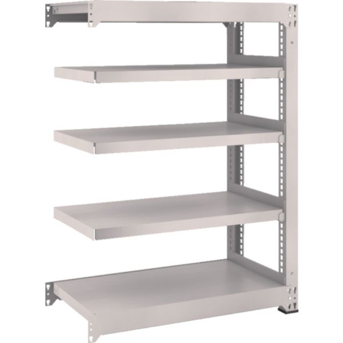 TRUSCO スチールラック M5型中量棚 900×471×H1200 5段 連結 ネオグレー(Tcode:5091683)