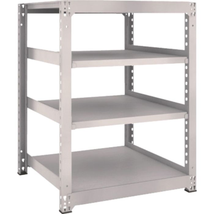 TRUSCO スチールラック M5型中量棚 900×921×H1200 4段 単体 ネオグレー(Tcode:5064708)