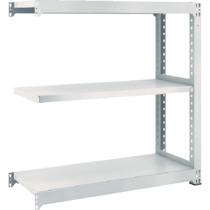 TRUSCO スチールラック M5型中量棚 1800X721XH1200 3段 連結 ネオグレー(Tcode:5115078)