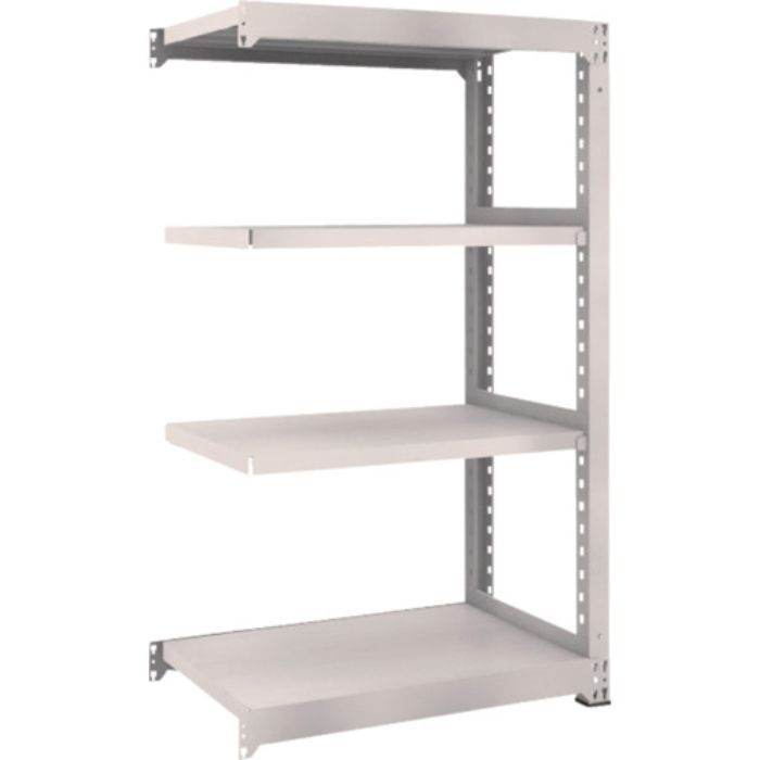 TRUSCO スチールラック M5型中量棚 900×571×H1500 4段 連結 ネオグレー(Tcode:5090644)