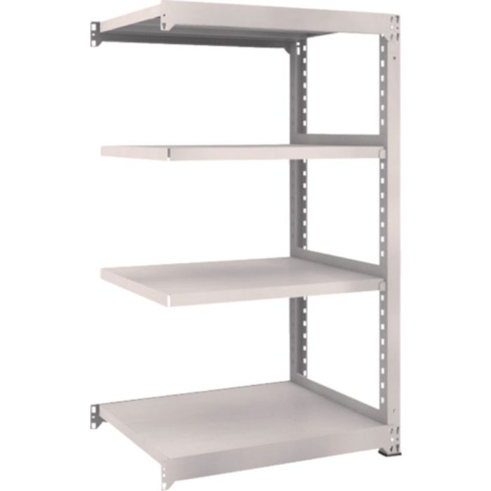 TRUSCO スチールラック M5型中量棚 900×721×H1500 4段 連結 ネオグレー(Tcode:5090687)