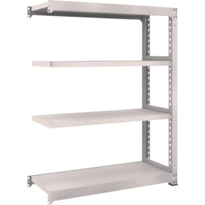 TRUSCO スチールラック M5型中量棚 1200×471×H1500 4段 連結 ネオグレー(Tcode:5090610)