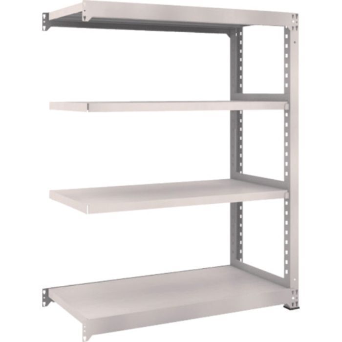 TRUSCO スチールラック M5型中量棚 1200×571×H1500 4段 連結 ネオグレー(Tcode:5090652)