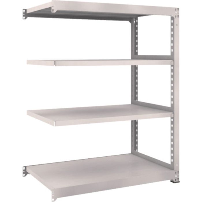 TRUSCO スチールラック M5型中量棚 1200×721×H1500 4段 連結 ネオグレー(Tcode:5090695)