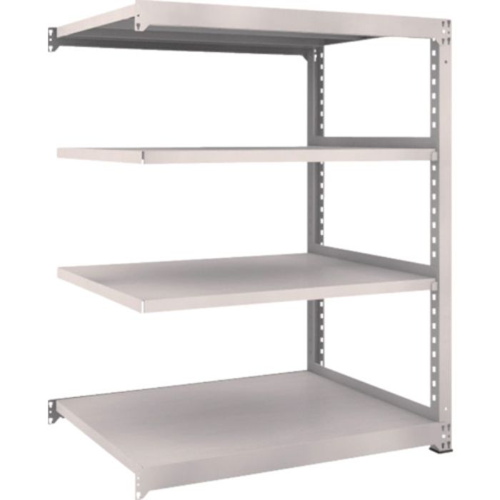 TRUSCO スチールラック M5型中量棚 1200×921×H1500 4段 連結 ネオグレー(Tcode:5090733)