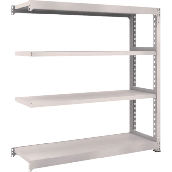 TRUSCO スチールラック M5型中量棚 1500×471×H1500 4段 連結 ネオグレー(Tcode:5090768)