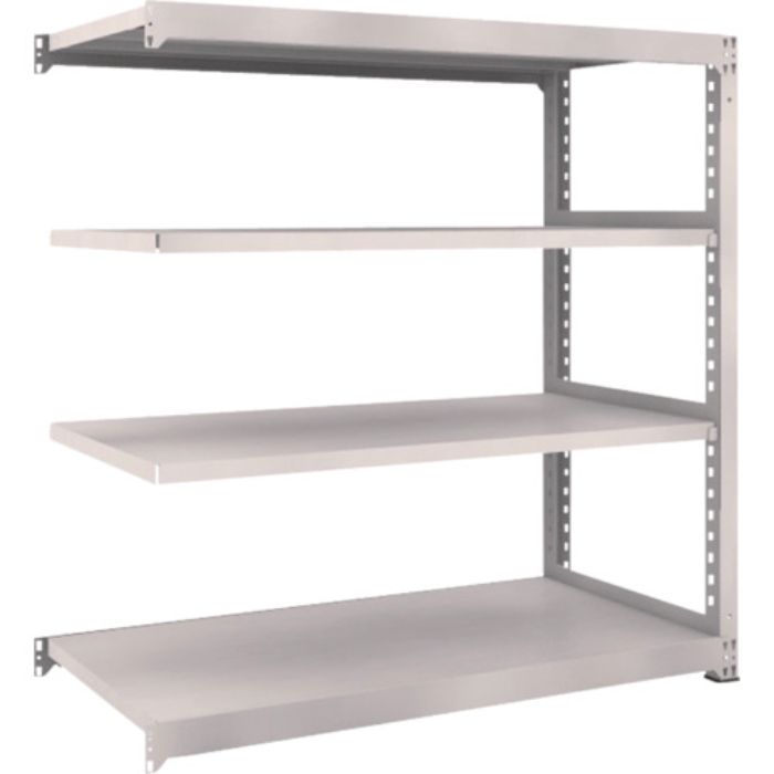 TRUSCO スチールラック M5型中量棚 1500×721×H1500 4段 連結 ネオグレー(Tcode:5090849)