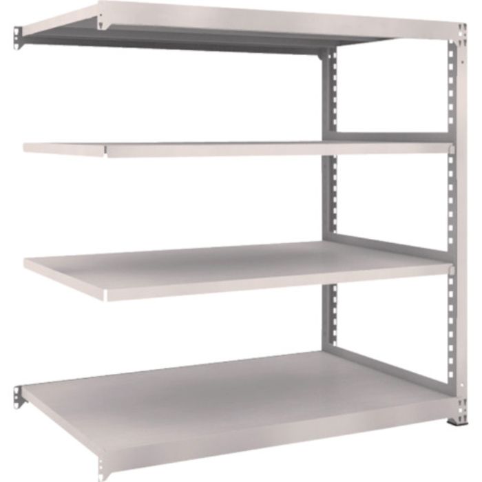 TRUSCO スチールラック M5型中量棚 1500×921×H1500 4段 連結 ネオグレー(Tcode:5090881)