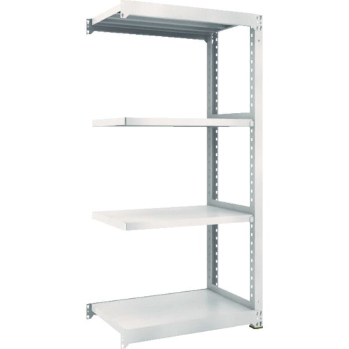 TRUSCO スチールラック M5型中量棚 900×471×H1800 4段 連結 ネオグレー(Tcode:5090920)