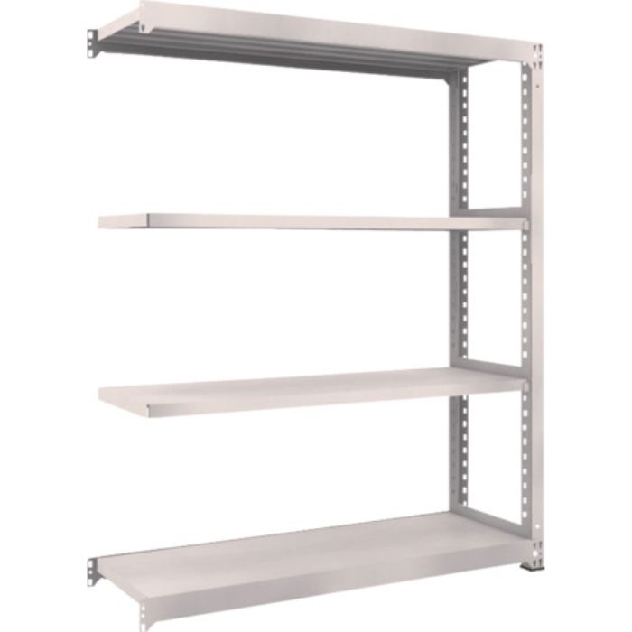 TRUSCO スチールラック M5型中量棚 1500×471×H1800 4段 連結 ネオグレー(Tcode:5091080)