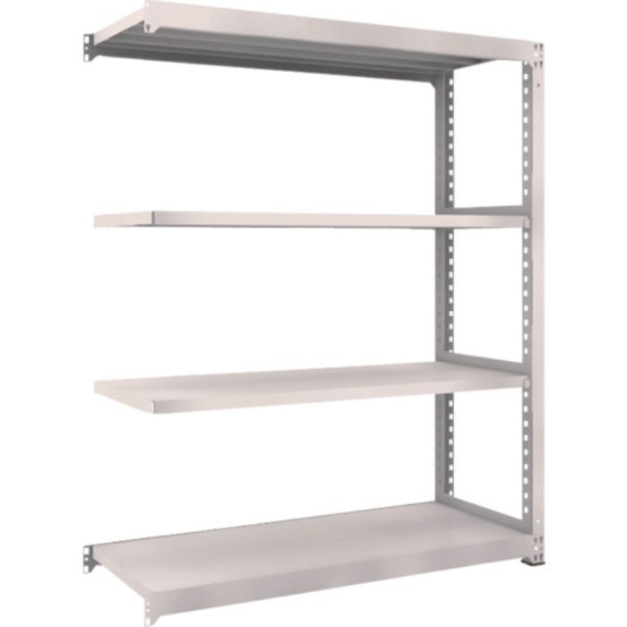 TRUSCO スチールラック M5型中量棚 1500×571×H1800 4段 連結 ネオグレー(Tcode:5091128)