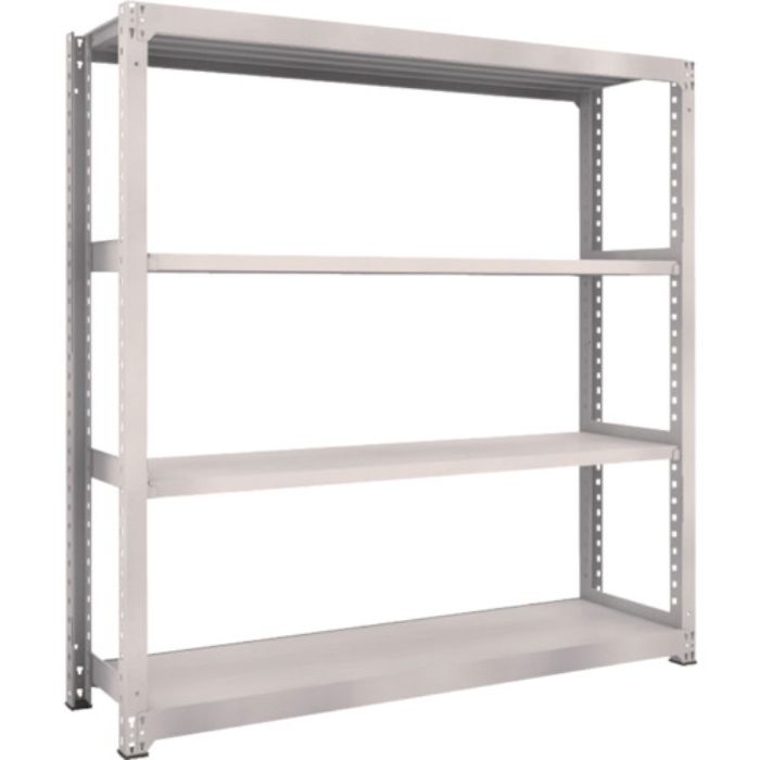 TRUSCO スチールラック M5型中量棚 1800×471×H1800 4段 単体 ネオグレー(Tcode:5060869)