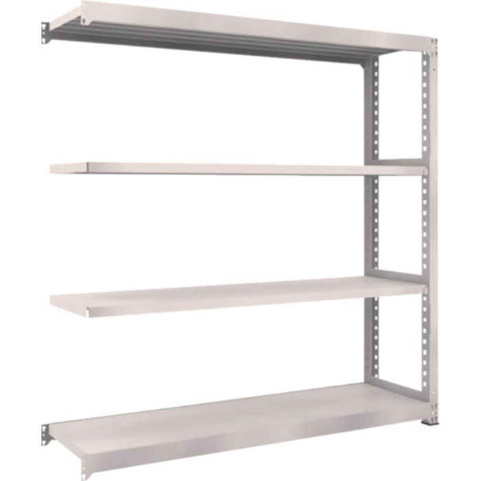 TRUSCO スチールラック M5型中量棚 1800×471×H1800 4段 連結 ネオグレー(Tcode:5091098)